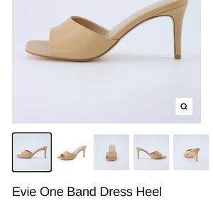 Evie Tan One Band Dress Heel